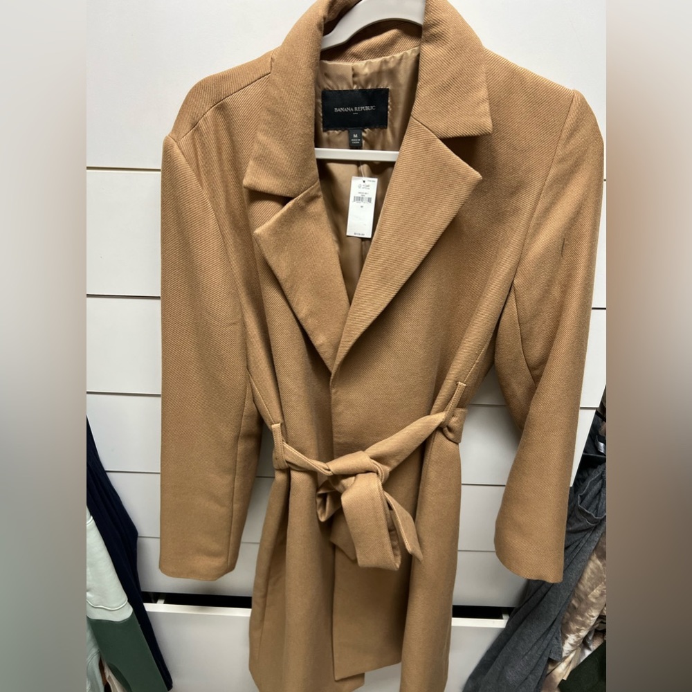 Banana republic trench coat khaki size medium